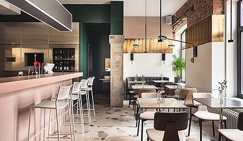 清新風(fēng)格咖啡廳餐廳裝修設(shè)計(jì)